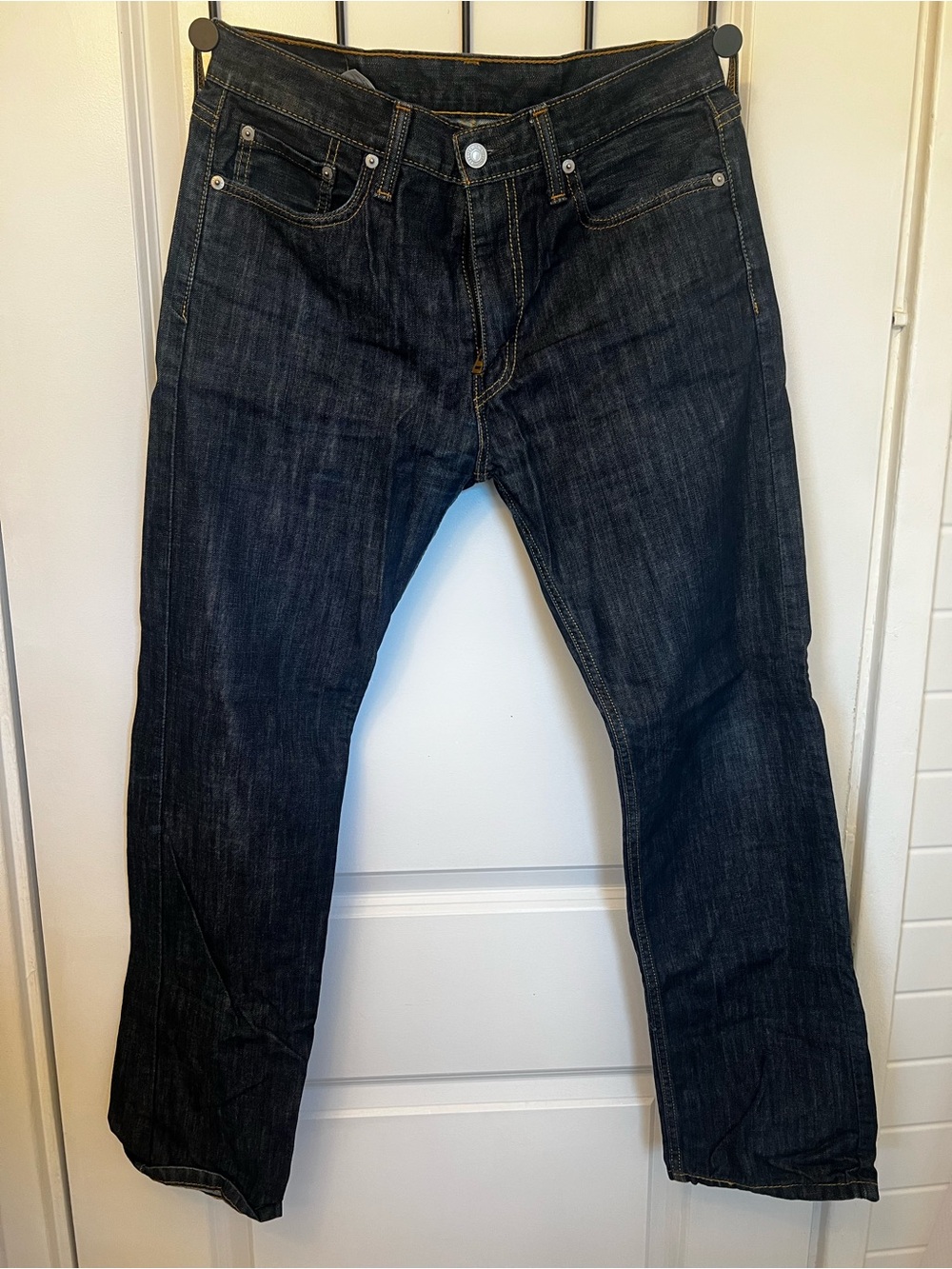 Levi's Men's 513 Indigo Straight Jeans